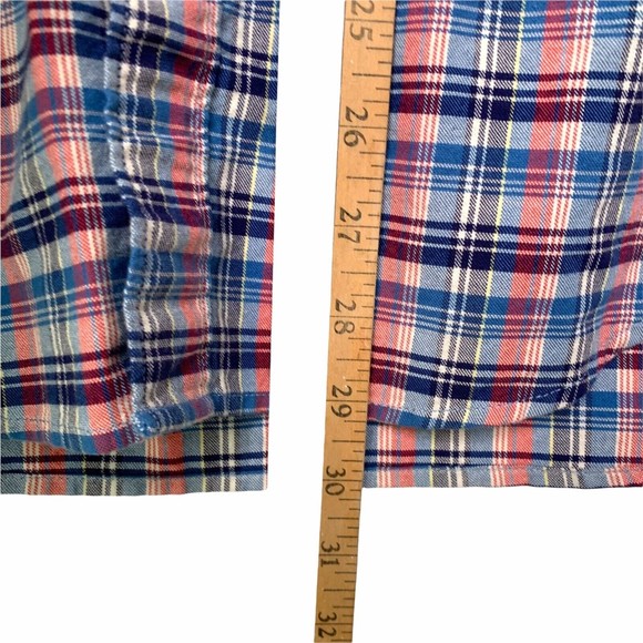 J. Crew Broken-In Organic Cotton Garment-Dyed Oxford Button Down Plaid Shirt M - Picture 10 of 12